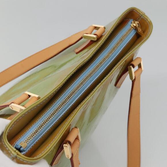 LOUIS VUITTON Monogram Vernis Houston Hand Bag Baby Blue M91005 - Picture 6 of 12